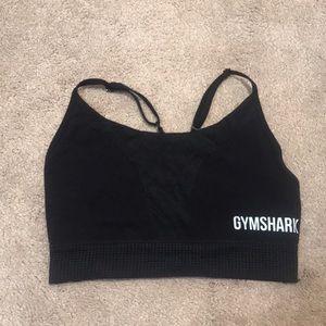 Gymshark Geo Mesh Black sports bra